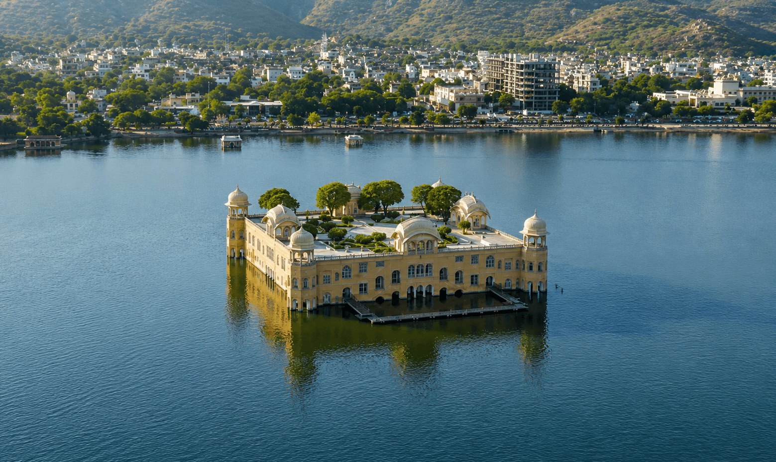Jalmahal Aerial view Jalmahal Aerial view
